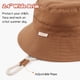 thumbnail image 3 of Sombrero de pescador Bamery para bebés pequeños, 46 cm, color marrón, protección UV, 3 of 6