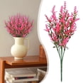 thumbnail image 4 of SMKE garden plants,porch plants,outdoor arrangement,garden arrangement,floral plants,decorative plants,3-Pack 15" Artificial Pink Flower Bushes,Faux Plants for Outdoor Garden Porch Decor, 4 of 5
