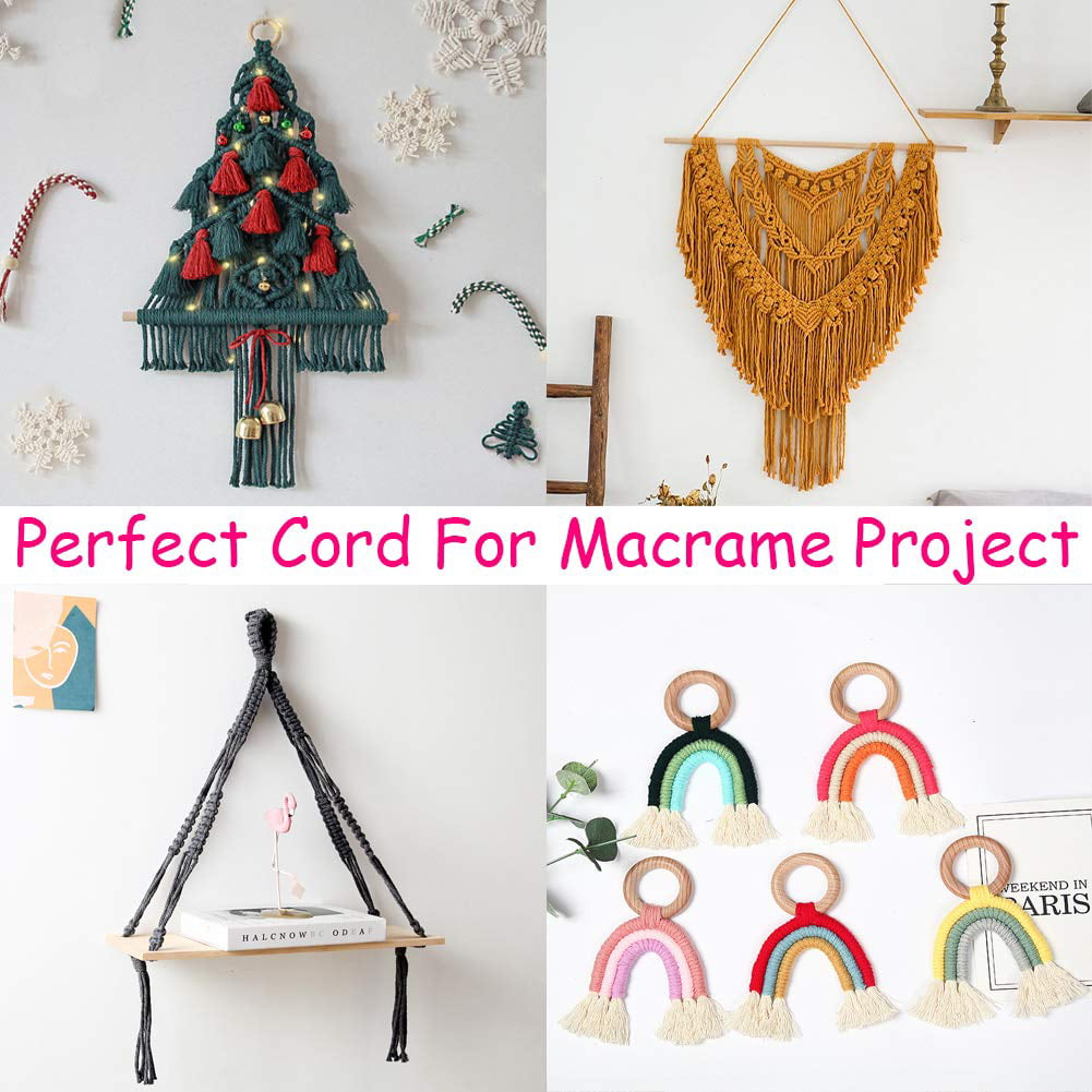 100yard Macrame Cord For Christmas Decor Natural Color - Temu