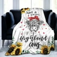 thumbnail image 2 of Highland Cow Blanket Gifts for Women Highland Cow Gifts for Highland Cow Lovers Soft Flannel Highland Cow Throw Blanket for Kids Adults 60"x50", 2 of 6