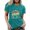 Mint Green, variant on Womens T Shirts Letter Print Short Sleeve Crew Neck Graphic Loose Trendy Casual Tops