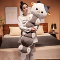 thumbnail image 2 of Almohada para dormir de 70-130cm de largo, gato, Koala, elefante, muñeco de juguete de peluche, cojín suave para sofá cama, regalo de cumpleaños para novia bonita, 2 of 5