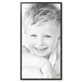 thumbnail image 2 of ArtToFrames 23" x 44" Black Square with Gold Beads Picture Frame, 23x44 inch Black Wood Poster Frame (WOM-5021), 2 of 7