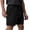 Black, variant on HCNTES Men's Shorts Elastic Waist Drawstring Casual Summer Beach Shorts(Black,3XL)