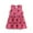 Hot Pink, variant on Trendfront Girls Strawberry Tank Dress for Girls Summer 2-7 Years Crewneck Sleeveless Fresh Fruit Printed Pattern Princess Beach Sundress