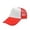 Red White, variant on Prettyui Cotton Mesh Cap Baseball Cap Women Men Sunshade Adjustable Sponge Sports Hats Outdoor Sportswear Accessories