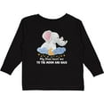 thumbnail image 3 of Inktastic My Noni Loves me to the Moon and Back Elephant Family Boys or Girls Long Sleeve Toddler T-Shirt, 3 of 5