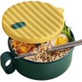 thumbnail image 1 of Microwave Ramen Bowl Set Noodle Bowl with Lid (Green), 1 of 5