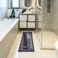 thumbnail image 5 of Ottomanson Non-Slip Rubberback Text 2x5 Laundry Room Runner Rug, 20" x 59", Dark Gray, 5 of 8