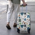 thumbnail image 3 of Blue Football Game Icons Pattern Luggage Cover Fashion Suitcase Cover Baggage Covers Fit 25-28 Inch Luggage (Go Travel), 3 of 5