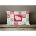 thumbnail image 3 of Carolines Treasures CK5824PW1216 Coton de Tulear 2 Love Canvas Fabric Decorative Pillow, Red, 12H x16W, multicolor, 3 of 3