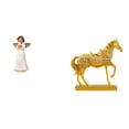 thumbnail image 1 of Figura decorativa de querubín y ángel, escultura de resina con paloma y caballo. Estatua grabada. Ideal como regalo decorativo para sala de estar, ofi, 1 of 8
