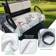 thumbnail image 5 of Golf Cart Seat Covers for 2 Seater,Grey Merry Christmas Microfiber Cart Seat Towel Blanket,Snowman Xmas Tree Snowflake Winter Birds Absorbent NonSlip Bench Seats Protector for Golf Course 51"x31", 5 of 9