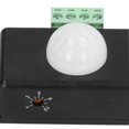 thumbnail image 2 of Capteur PIR LED infrarouge, interrupteur de temporisation DC 12-24 V pour armoire, salle de bain, couloir, 2 of 4