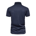 thumbnail image 4 of Nnhblu Men Polyester Short Sleeve V-Neck Casual Men'S T-Shirts Dark Blue XXL, 4 of 9