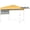 Yellow, variant on Costway 10x17 FT Pop Up Canopy Tent with Dual Adjustable Awnings, Silver-Coated Fabric White