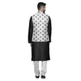 thumbnail image 3 of Atasi Kurta Churidar Uni Pyjama et Ensemble de Veste Nehru Imprimée pour Tenue de Fête pour Hommes, 3 of 3