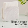 thumbnail image 4 of Radicaln Marble Napkin Holder 5.5 inch White Handmade Dining Table Napkins Holder - Simple Modern Home & Kitchen Paper Towel Holder Countertop For Home Décor, 4 of 7