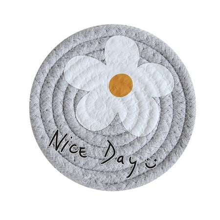 

Small Flower Insulation Pad Anti Scalding Making Them Durable Meet Your Different Needs Gray Large