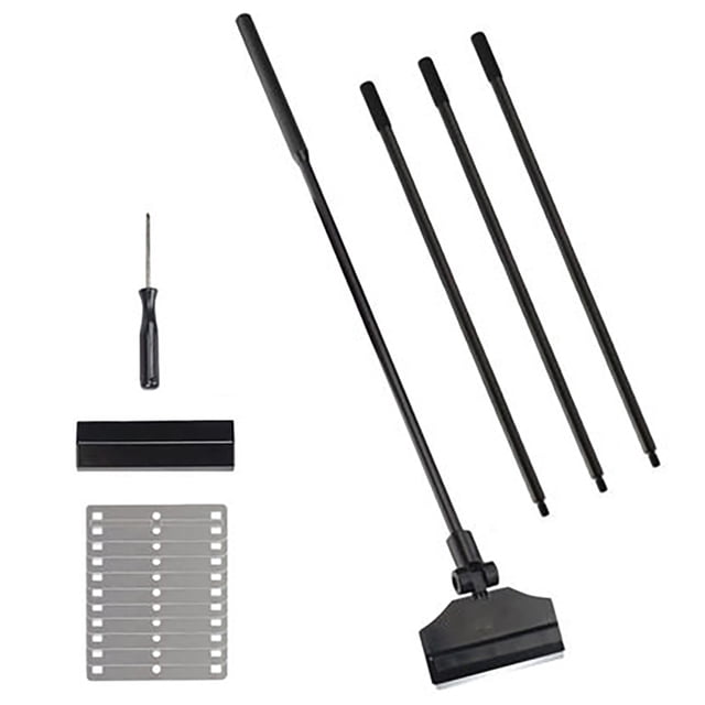 Riwcyla 3 in 1 Multi,Function Aquarium Fish Tank Cleaning Tool Aquarium Cleaning Set Fish Tank Brush+Algae Scraper+Fish Net 110CM