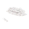 thumbnail image 2 of Weddingstar 7038-08 Mini Wooden Clips- White, 2 of 2