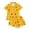 v-91Yellow95, variant on CAIVO Girls Halloween 2 Piece Pajama Set Short Sleeve Lapel Button Shirts Blouse Tops With Shorts For Kids Nightwear