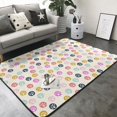 thumbnail image 3 of Area Rugs For Living Room Decor - Dandelion Floral Soft Anti Slip Throw Washable Rugs 5x7 For Bedroom, Indoor Carpet For Bedroom Living Room 80x58In, 3 of 7