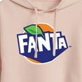 thumbnail image 3 of Coca-Cola - Fanta Costume - Juniors Cropped Pullover Hoodie, 3 of 5