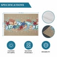 thumbnail image 6 of Blue Starfish Conch Placemats Set of 6, Ocean Coral Summer Beach Coastal Placemats for Dining Table, Place Mats for Kitchen Tabletop, Waterproof Wipeable Dining Table Mats Set, 6 of 9