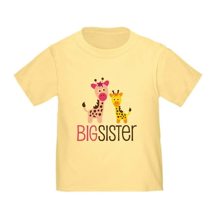 

CafePress - Giraffe Big Sister Toddler T Shirt - Cute Toddler T-Shirt 100% Cotton