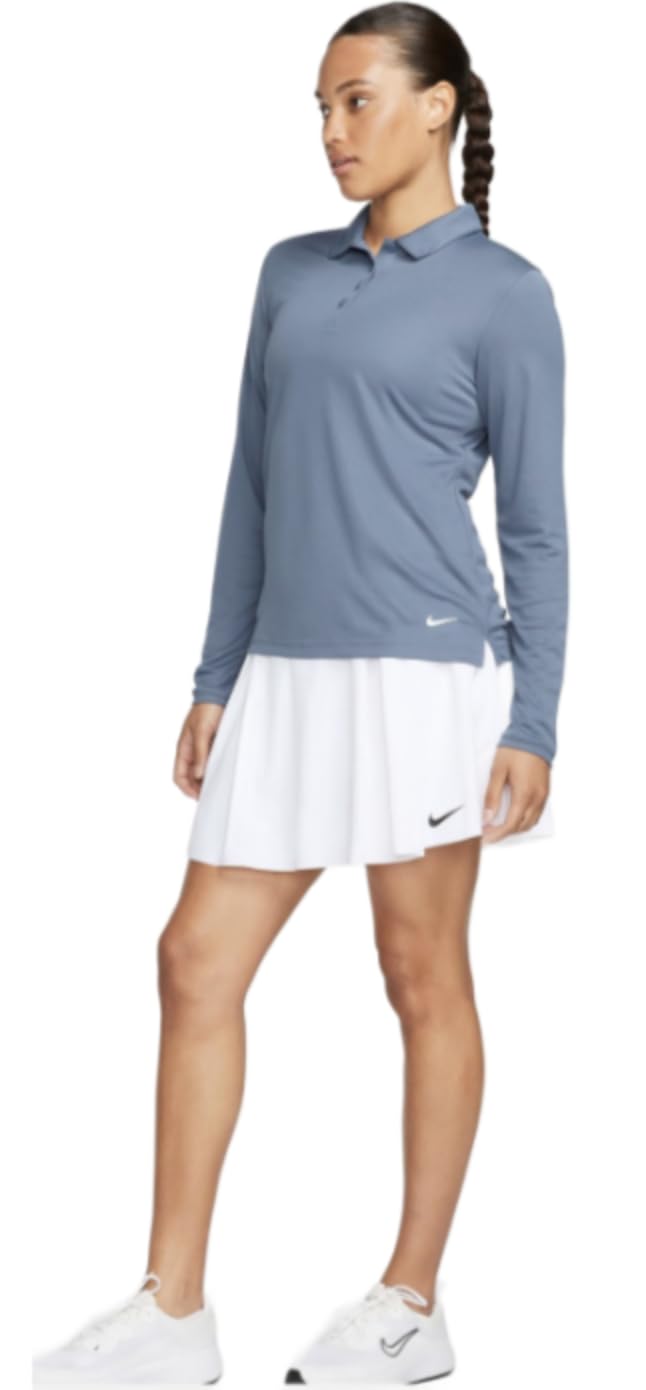 Nike Dri-FIT Women's Long Sleeve Golf Polo Diffused Blue photo 1