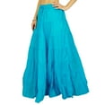thumbnail image 3 of Phagun Resort Wear Skirt Long Maxi Skirt Beach Wear Cotton Summer Wear, 3 of 5