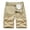Khaki, variant on Akafmk Summer Cargo Shorts for Men Casual Work Shorts Relaxed Loose Fitting Outdoor Hiking Fishing Shorts with Multi Pockets, Sizes S-3XL