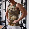 thumbnail image 6 of Bixox Regal Dog In Royal Attire Pattern Men's Gym Tank Tops Workout Sleeveless T-Shirts Athletic Muscle Tank Training Bodybuilding Shirts,S-4XL, 6 of 7