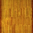 thumbnail image 1 of Ahgly Company Indoor Square Abstract Yellow Modern Area Rugs, 8' Square, 1 of 4