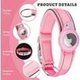 thumbnail image 3 of LAICAIW Collier pour Chien AirTag, [Rose-Taille m] Collier pour Chien Apple AirTag Réfléchissant, Collier pour Chien Air Tag Épais, Support de Collier AirTag Intégré pour Petits Moyens Grands Chiens, 3 of 7