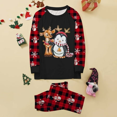 

Christmas Family Halloween Matching Set Halloween Print Parent Child Dress Mom Style Christmas Pajamas for Family