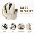 thumbnail image 2 of 15.6 Inch Laptop Backpack for Women- College Teacher Computer Bag Travel Backpack Purse with USB Charging Port Brown＆Black, 2 of 6