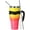 Yellow/Rose Pink, variant on Ezprogear 40 oz Stainless Steel Tumbler Double Wall Travel Cup Vacuum Insulated Mug with Lid & Straws (Pink)