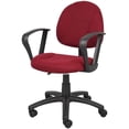thumbnail image 2 of Scranton & Co Contemporary Fabric Mid Back Ergonomic Office Chair in Red/Black, 2 of 5