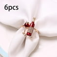 thumbnail image 6 of 6 Pcs Napkin Holders Home Decor Easy Installation Napkin Buckles Holder Napkin Buckle for Birthday Party Dining Table Wedding, 6 of 9