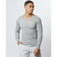 thumbnail image 2 of Real Essentials 3 Pack: Men's Cotton Performance Long Sleeve Crew Neck Pocket T-Shirt Athletic Top (Available in Big & Tall), 2 of 7