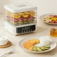 thumbnail image 4 of BotaniNest Upgraded Screen With Adjustable Temperature For Fruit Dryer Meat Dryer Compact Food Dehydrator For Household Kitchen White Five Layer Standard, 4 of 7