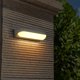 thumbnail image 4 of Aplique LED de pared moderno para exterior de 12 W, resistente al agua IP65, de aluminio, para pasillo, escalera, balcón, jardín o porche, gris/blanco cálido, 26 cm., 4 of 5