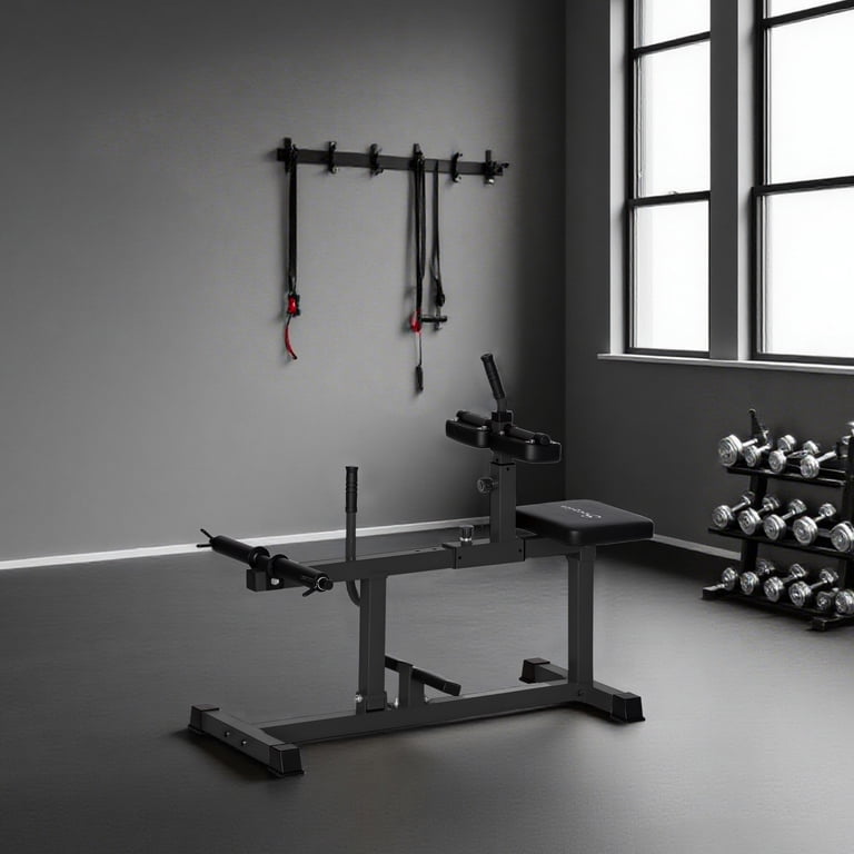 Soozier Adjustable Seated Calf Raise Machine, Black photo 8