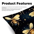 thumbnail image 2 of Honeybee Velvet Throw Pillow Covers Set of 2 | Unique Patterns in 16x16, 18x18, 20x20 Inches |for Home Decor and Gifts | Includes Pillow Inserts | Throw Pillow Inserts Included, 2 of 6
