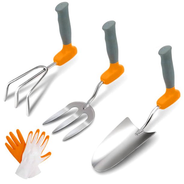 Garden Tool Set,3 Pack Heavy Duty Garden Trowels,with Ergonomic Non