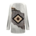 thumbnail image 5 of Pntutb Mujeres Moda Casual Manga Larga Cuello Redondo tops Blusa Suelta Camisas Estampadas Pntutb Pntutb-6454, 5 of 5