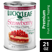 Lucky Leaf Premium Strawberry Fruit Filling and Topping, 21 oz Can