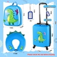 thumbnail image 2 of Set de equipaje Sanwuta Dinosaur de 43 cm con mochila y almohada cervical, 2 of 7